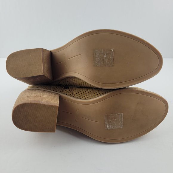 Dolce Vita Sable Camel Suede Leather Ankle Bootie - Picture 9 of 14